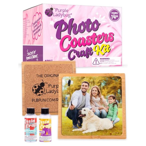 Photo Coaster Resin Craft Set - Picture 1 of 8